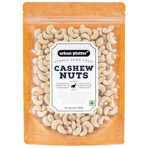 Urban Platter Goan Cashew Nuts (Grade: W320), 400g