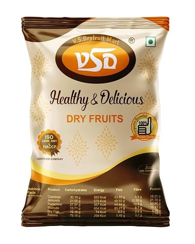 VSD 100% Natural Premium Cashews Nuts Whole Kaju, 1kg Single Pack