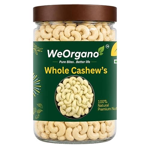 W320 Cashew 500gm | Whole Cashews | Protein Rich Kaju | Premium Dry Fruits