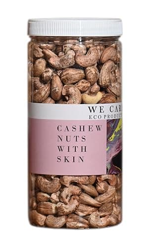 We Care Eco Products Unpeeled Roasted Cashew Nuts With Skin/Borma Kaju (500g) / Skin Cashews From Kerala