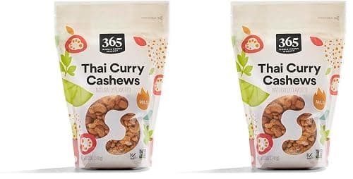 365 by Whole Foods Market, Cashews Thai Curry, 12 Ounce (Pack of 2)