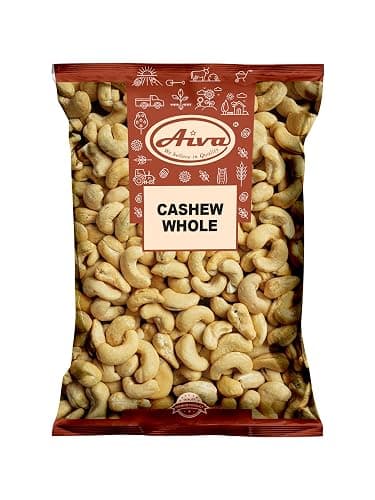 Aiva Raw Whole Cashews | Healthy Snacks | Unsalted | Unroasted | Perfect for Pesto, Salads | Baking, Roasting & Cooking - (5 LB)
