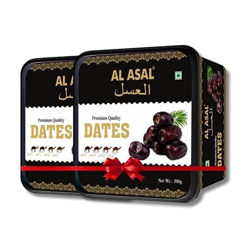 Al Asal Mazafati Dates 1Kg (500g x2) | Premium Kimia Khajoor | Soft Juicy Black Dates | Natural Dry Fruits | No Added Sugar | Preservative Free | Gluten Free Healthy Snack