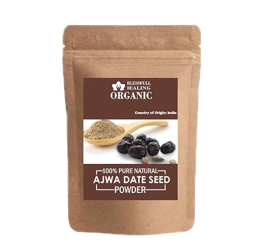 Blessfull Healing Organic 100% Pure Natural Ajwa Date Seed Powder | 200 Gram / 7.05 oz