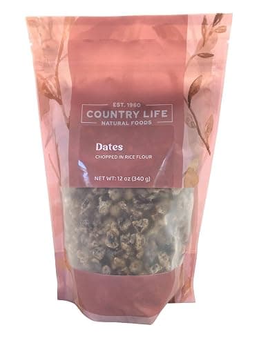 Chopped Dates with Rice Flour - No Added Sugar - Soft Chewy Baking Dates - Vegan Non-GMO (5 LB)