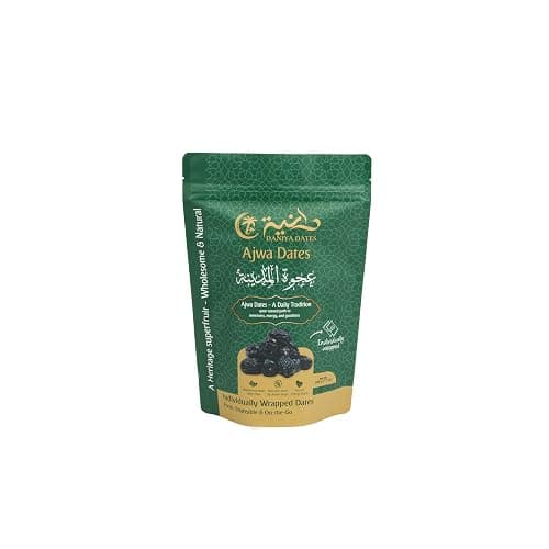 Daniya Premium Ajwa Dates 7oz (200g) | Pack of 1 | A Daily Tradition | Wholesome and Natural | Your Natural Path to Sweetness, Energy and Goodness
