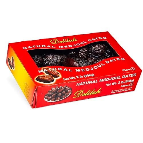 Delilah Jumbo Premium Natural Medjoul (Medjool) Dates 2 LB