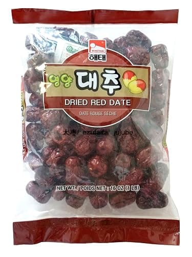 Haitai Red Date (Jujube) - 해태 영양 대추 (Red Date / Jujube (16 oz), 2 Pack)