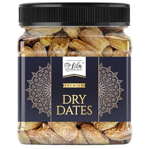 LDF Yellow Dry Dates 500 Grams 100% Natural Khajoor | Sun-Dried, Sweet And Chewy, Ideal For Snacking, Cooking & Traditional Recipes | KhajurDry Fruits Perfect For Gifting