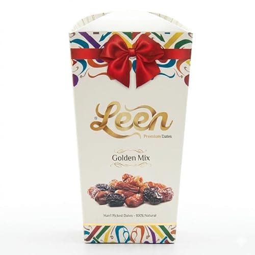 LEEN Premium Date Variety Pack 250g | Assorted Madinah Dates from Saudi Arabia | Ajwa, Safawi, Sagaie, Khodhri & Mabroom | Handpicked Mixed Dates Gift Box