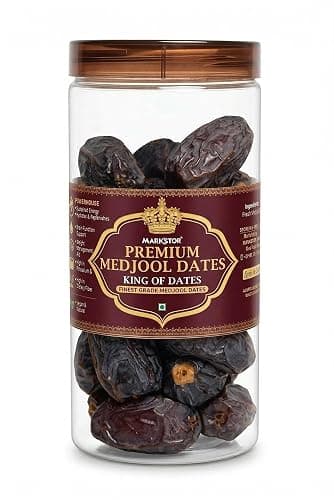 Markstor Exotic Seedless Dates 1 Kg (500g x 2) - Fresh Imported Khajoor/Khajur | Packed with Protein & Vitamins | Natural Sweetener | Ideal for Kids & Adults | No Preservatives