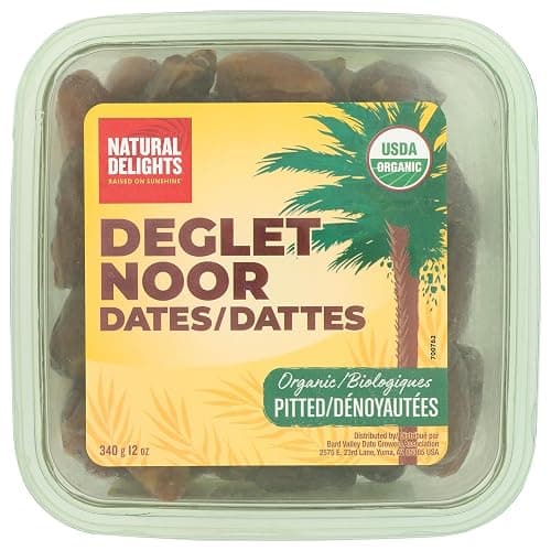 Natural Delights Organic Pitted Deglet Noor Dates, 12 OZ