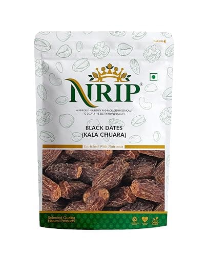 NRIP Premium Yellow Dates Dry Khajoor (Pila Chuara) 200 Gm