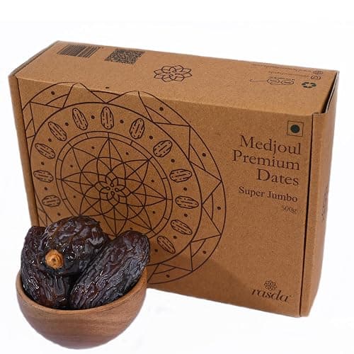 Rasda Sagai Premium Saudi Dates 250g, 1 Pack, Khajur, Khajoor, Natural Nutritious Sweetener, Gourmet, Black, Biodegradable Packaging