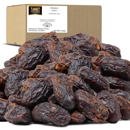 Traina Home Grown Whole Pitted Medjool Dates - Bulk (5 lbs)